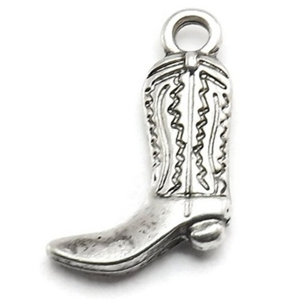 8pcs Cowboy Boot Charms, jewelry making‎ supplies